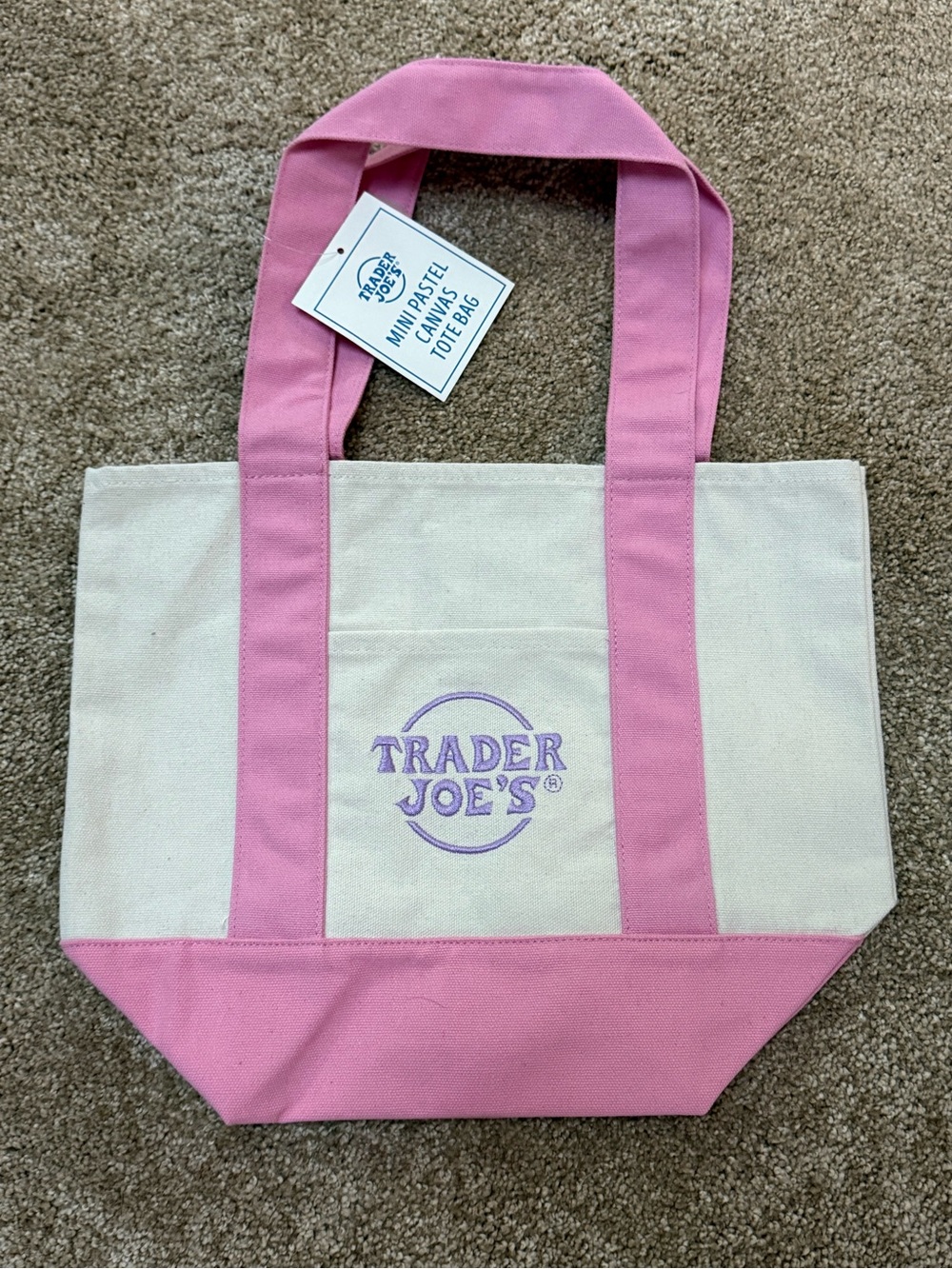 Pink limited edition Trader Joe’s Tote